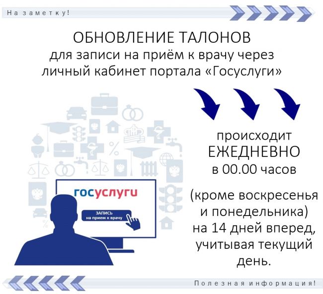 обновление талонов